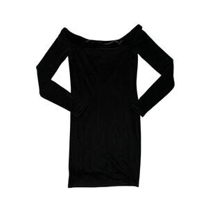 bailey 44 off shoulder dress Bailey 44 Women's S Black Cupid Off The Shoulder Dress Embroidered Layers